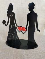 Figurine maries "ombre" f/f : Mariage