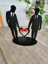 Figurine maris "ombre"h/h : Mariage