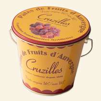 Seau mtal ptes de fruits : Chocolat